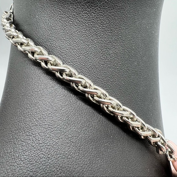 BaubleBar Pink Rhinestones Floral Necklace - Picture 3 of 4